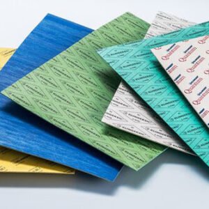 Fiber-reinforced gasket materials